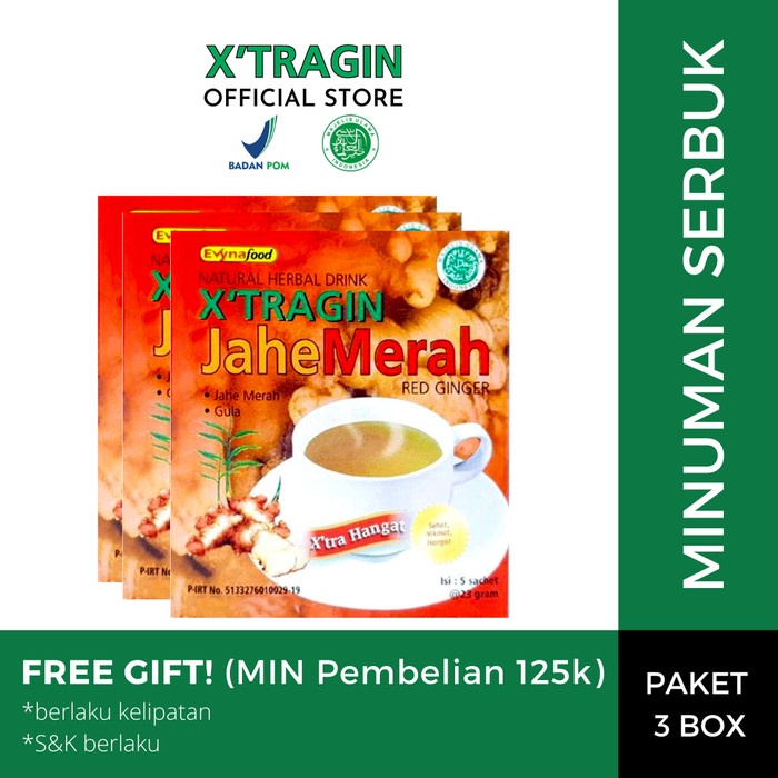 

tradisional-minuman- x'tragin jahe merah paket 3 box -minuman-tradisional.
