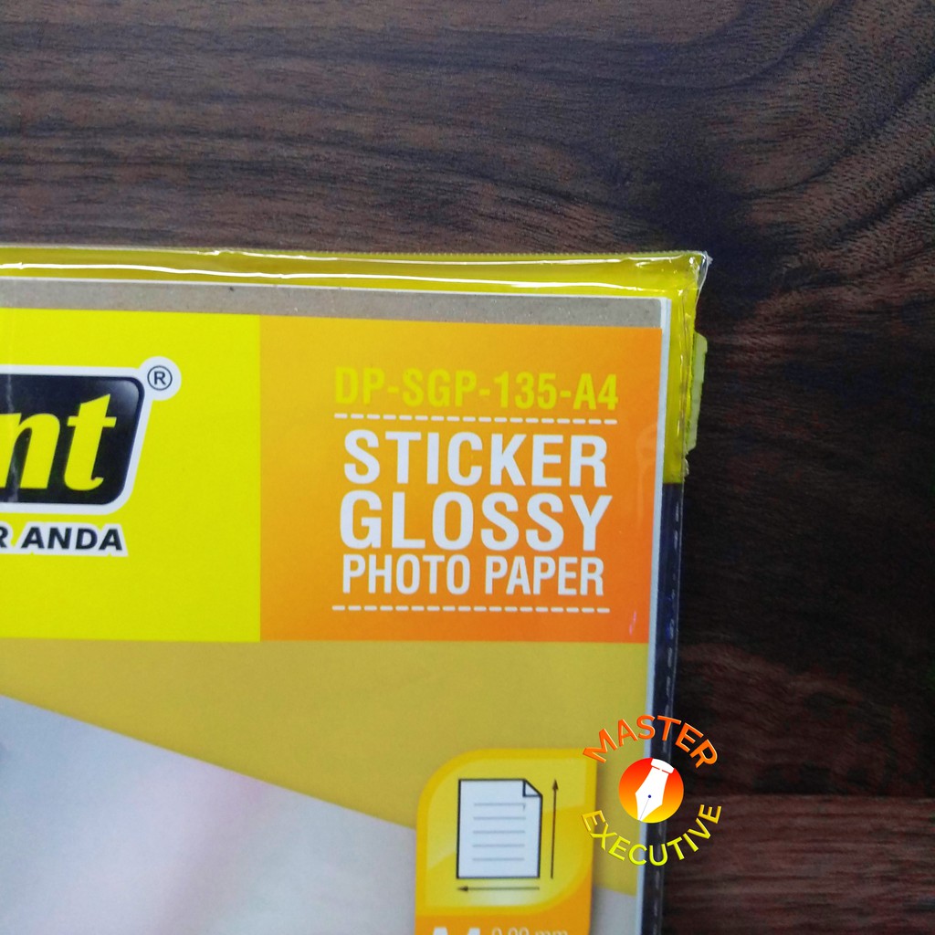 [Pak - 20 Lembar] Data Print Sticker Glossy Paper 135 gsm A4 / DP-SGP-135-A4 Data Print