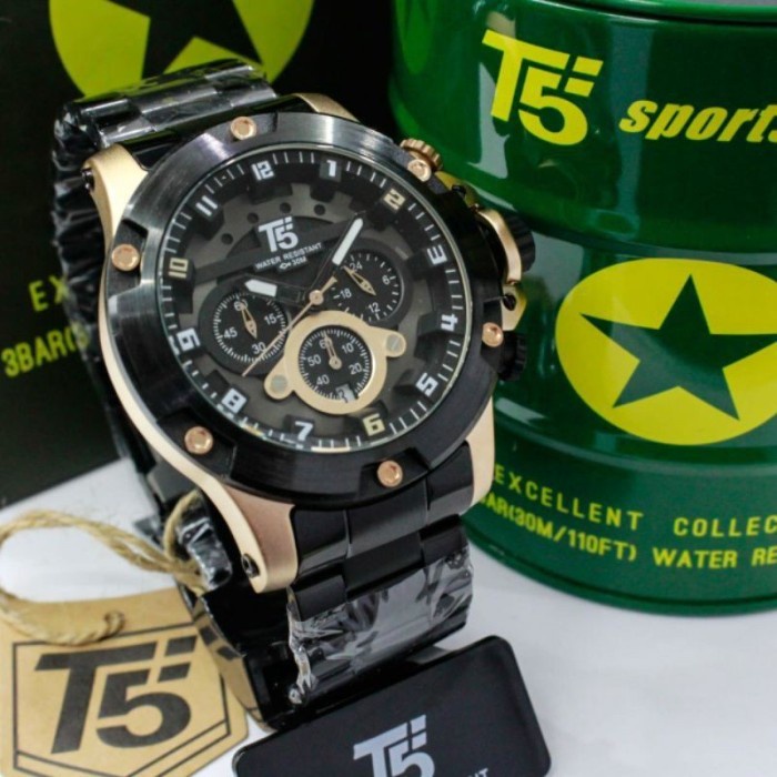 Jam Tangan Pria T5 H3760 T5 H 3760 original bergaransi free tin box