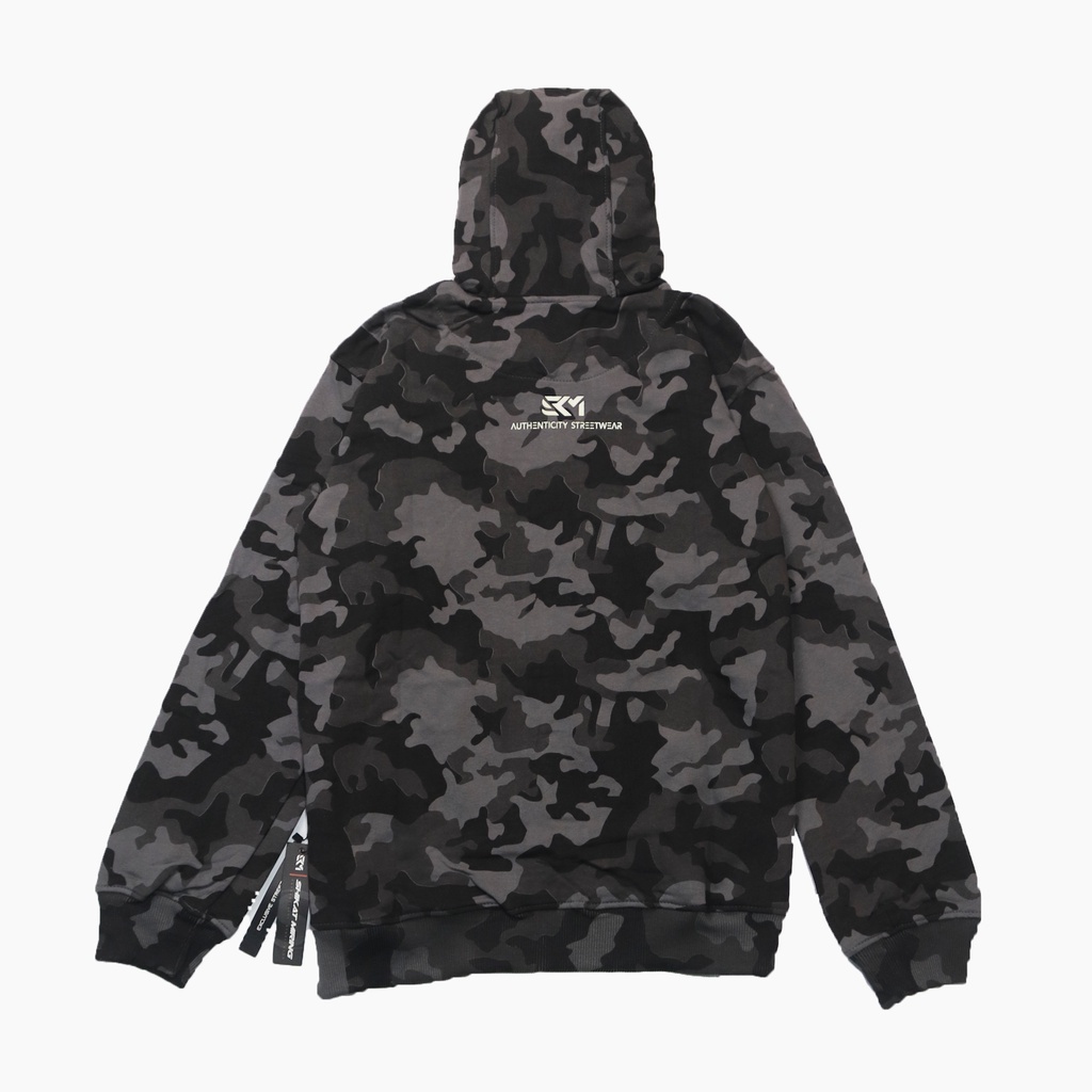 Jaket Hoodie Pria SKM | Shikat Miring Hoodie Camo GID