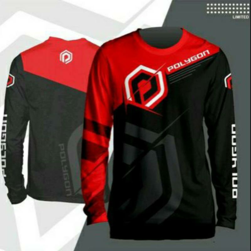 Jersey premium Sepeda Polygon Custom  Lengan Panjang