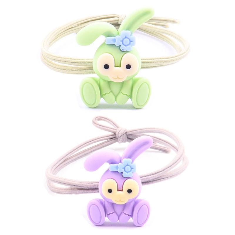 1 Pc Korea Kartun Kelinci Tali Rambut Elastis Tinggi Aksesoris Rambut Fashion Anak Perempuan