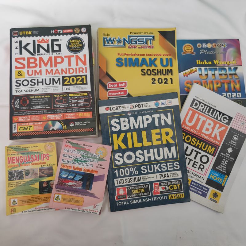 PRELOVED BUKU SBMPTN/SKS KUNING TPS &amp; TPA/ THE KING/ WANGSIT SIMAK UI