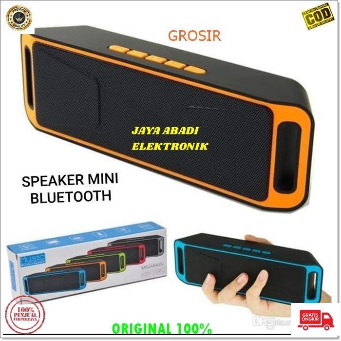 J243 ORIGINAL SPEAKER MINI PORTABLE BLUETOOTH SPK FM RADIO MUSIK AUDIO PENGERAS SUARA SOUND SISTEM U