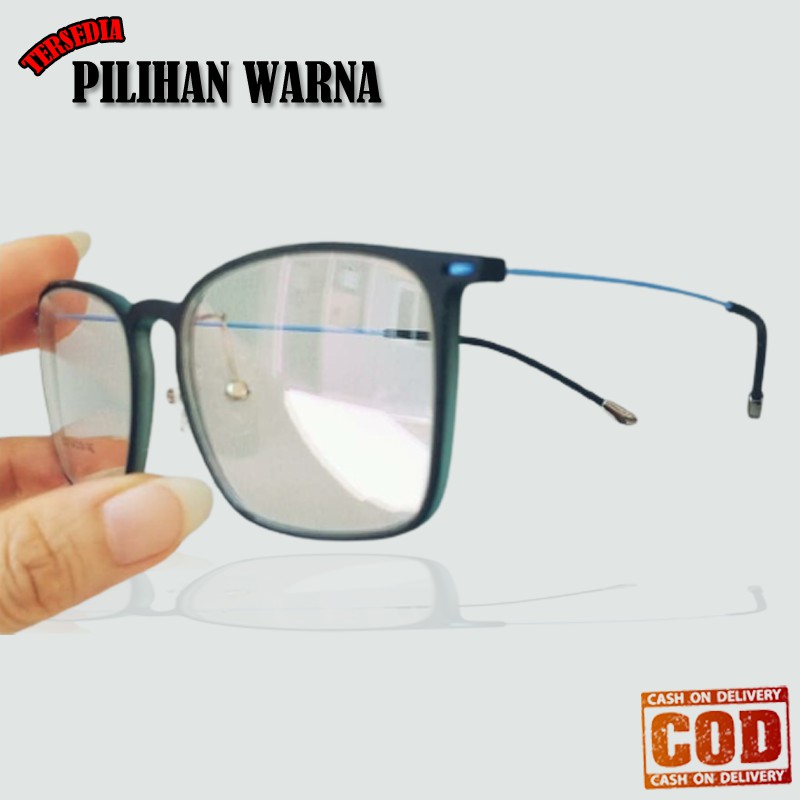 TERMURAH NEW DESIGN Kacamata Lensa Normal Transparan Bening Kaca mata Gaya Frame Eye Glasses