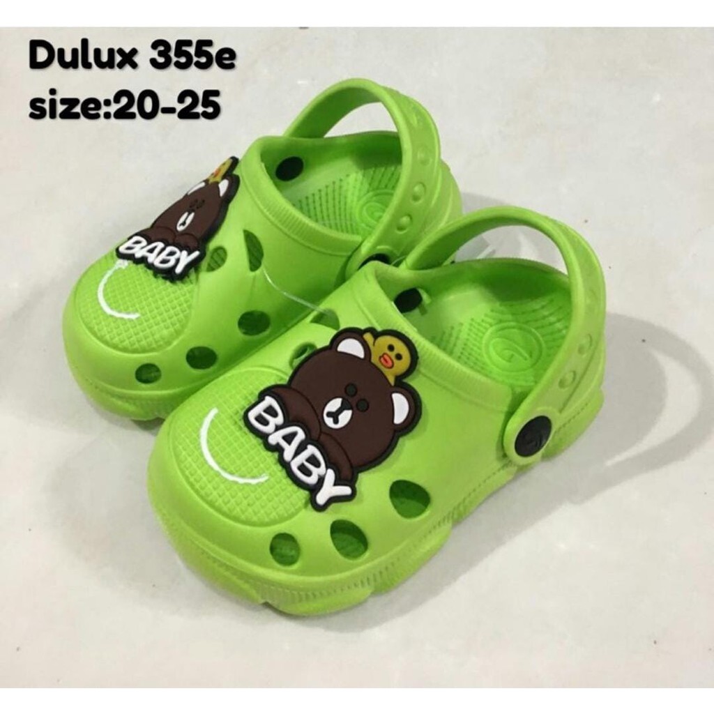 DX-355E Sandal Baim Anak Laki Laki Cowok Karakter Beruang Baby Merek Dulux Ukuran 20-25