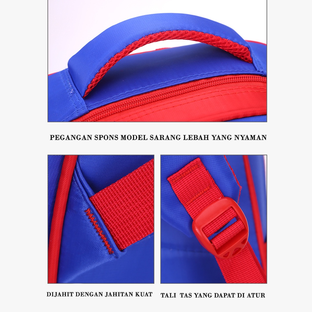 CYS Tas Ransel Sekolah Anak Laki-laki SD Motif Superhero Anti Air Backpack School Bag Import T154