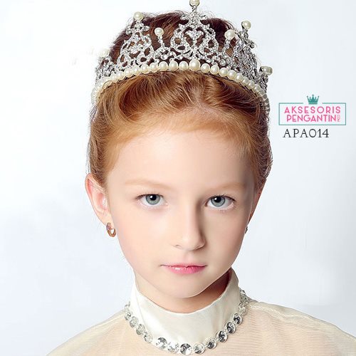 (BEST SELLER) AKSESORIS MAHKOTA PESTA WEDDING ANAK PEREMPUAN APA014