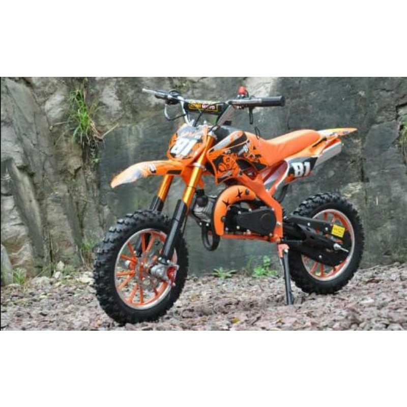 MOTOR MEDIUM TRAIL 50CC MESIN 2 TAK  MT2 -MOTOR MINI CROSS-MAINAN MOTOR MINITRAIL