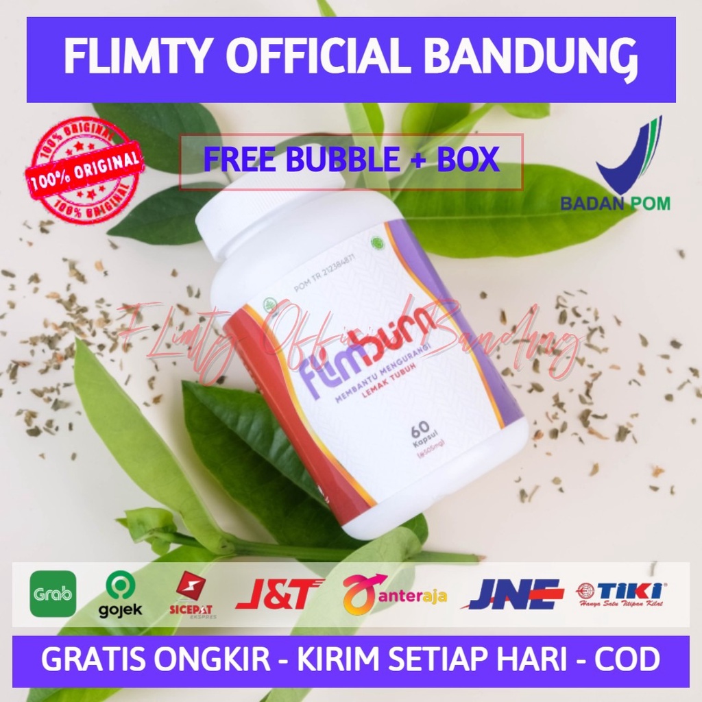 Flimburn 60 Kapsul Suplemen Diet Herbal Bakar Lemak Bandung BPOM