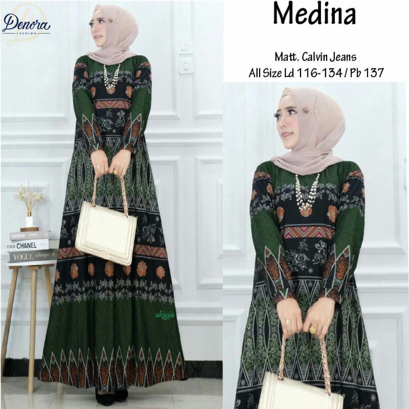 CULTURA,AIKO Maxi Dress Bahan calvin Jeans