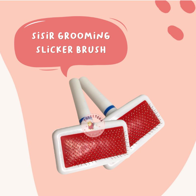 Sisir Grooming Untuk Kucing/Anjing Sisir Bulu Sikat Brush Comb