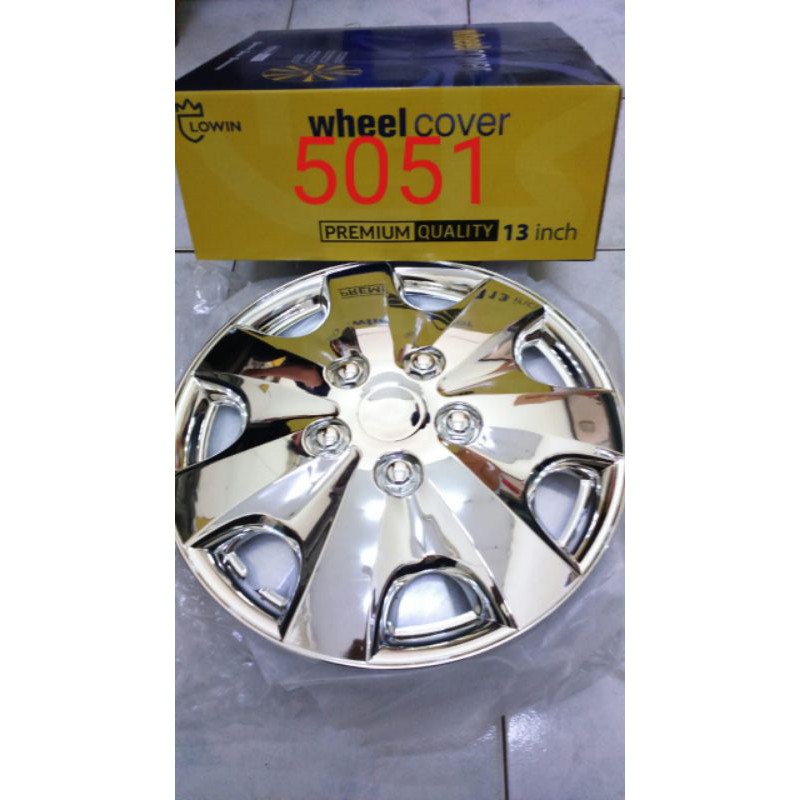 Cover Velg Dop Roda Ring 13 Chrome Motif Racing
