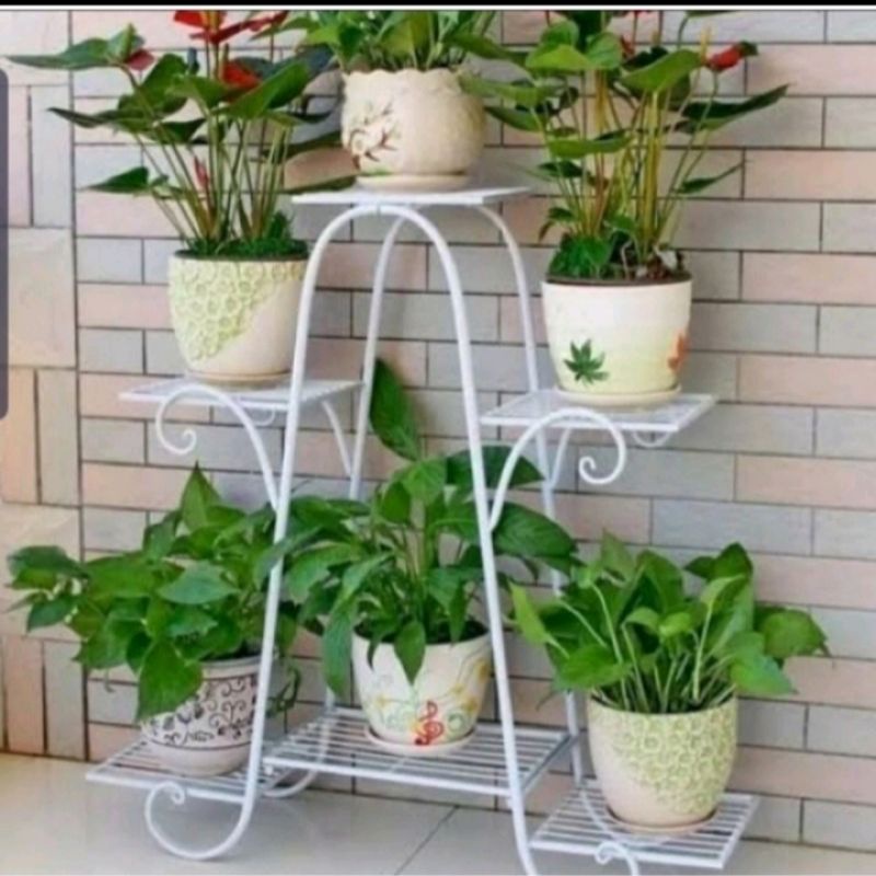RAK BUNGA BESI / STANDING POT / POT BUNGA / RAK SUSUN 6