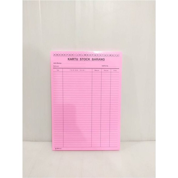 

KUNCI KARTU STOCK BARANG UKURAN FOLIO