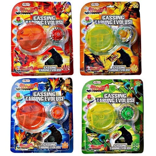 MAINAN GASING TARUNG EVOLUSI DRAGON WARRIOR 2 SET 59028