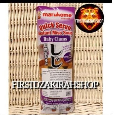 

Marukome quick serve instan miso soup baby clam 152gr