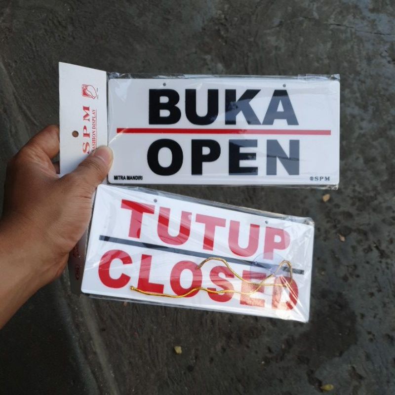 

Papan open clouse