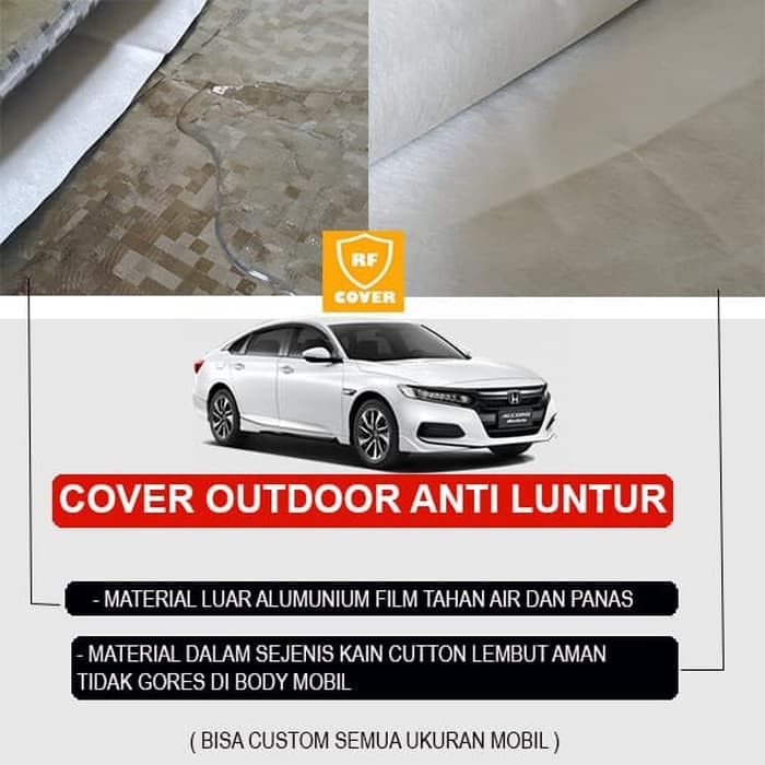 Outdoor Premium cover mobil body cover sedan honda accord city civic anti panas 3 lapis