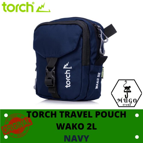 TAS SELEMPANG TORCH WAKO TRAVEL POUCH 2L - NAVY