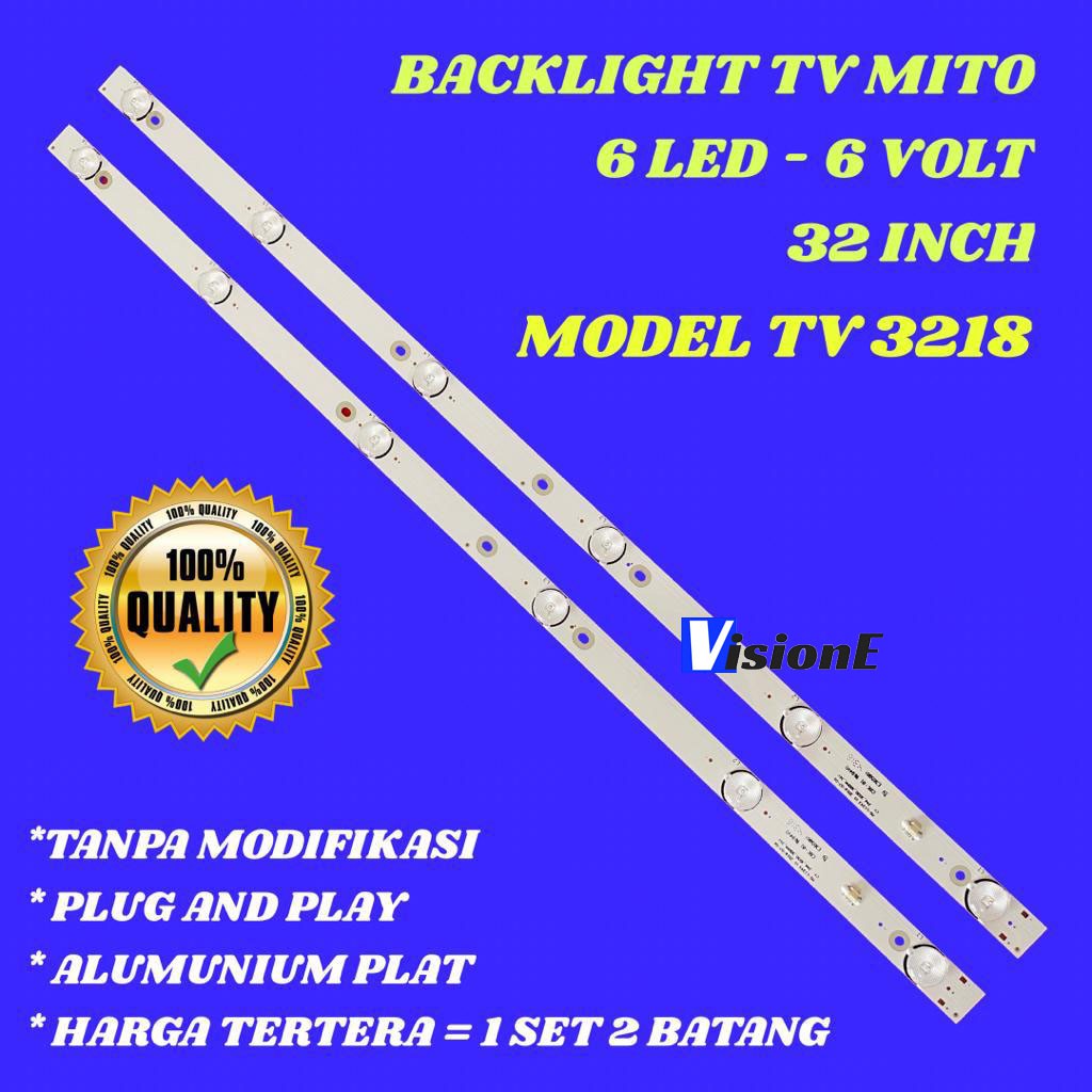 BACKLIGHT TV LED MITO 3218 LAMPU LED TV MITO 32 INCH 3218