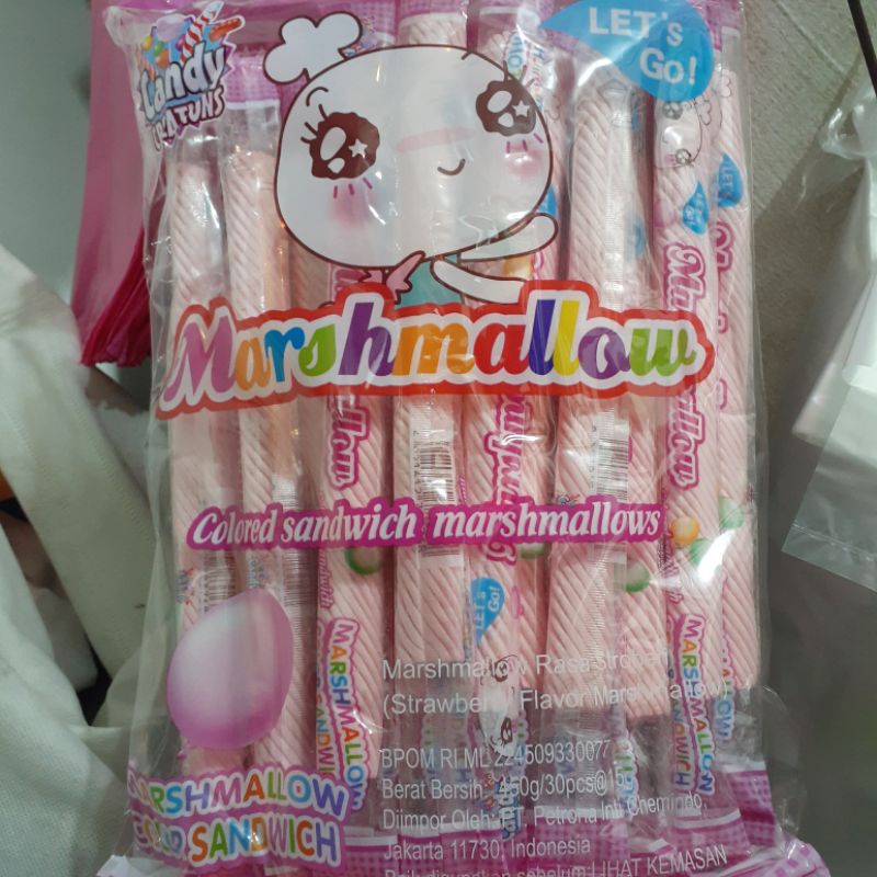 

MARSMELLOW STRAWBERRY KEPANG PANJANG(30pcs)