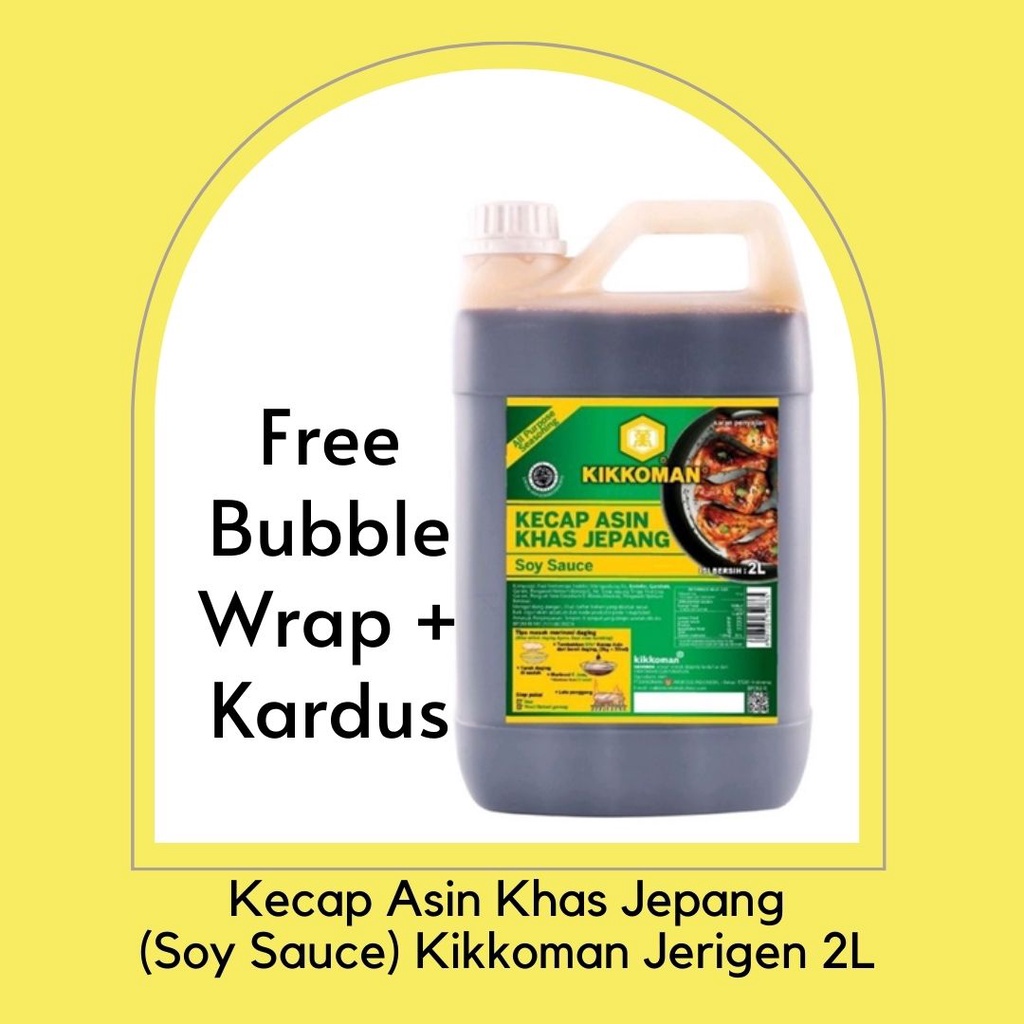 

kikkoman kecap asin jepang / soy sauce / shoyu kemasan jerigen 2 liter
