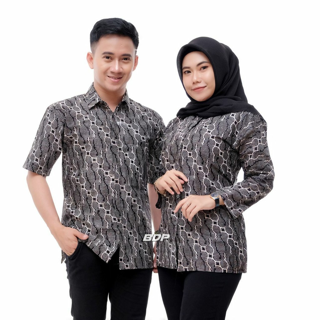  BATIK  COUPLE  MOTIF HITAM  MANIS SERI 2 Shopee Indonesia