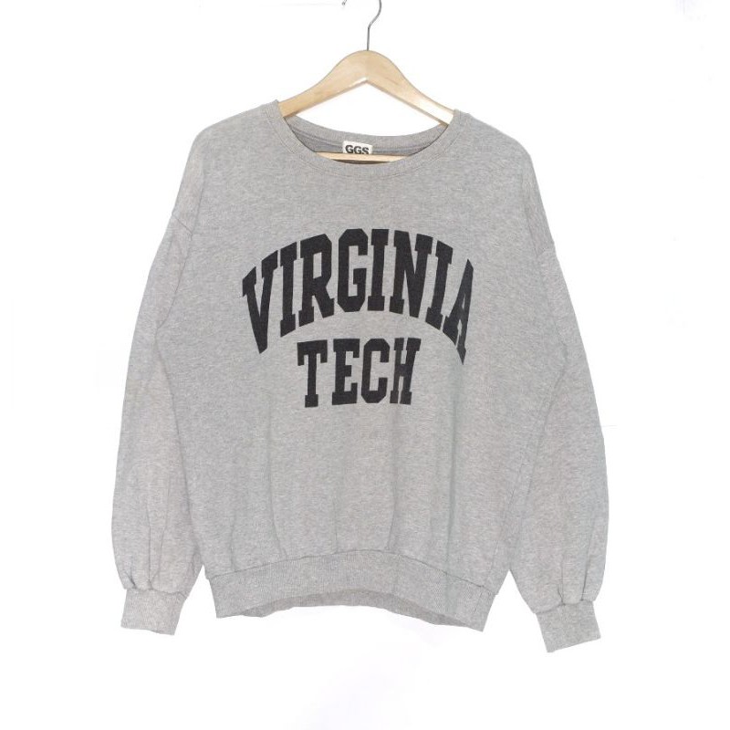 GGS Virginia Tech Grey Semi-Oversized Crewneck
