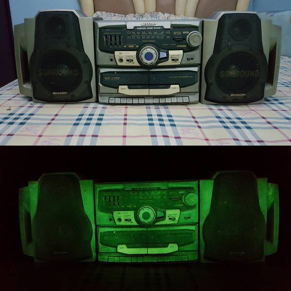 JUAL Glow hijau , cat pilox pylox pilok spray fosfor berpendar   .