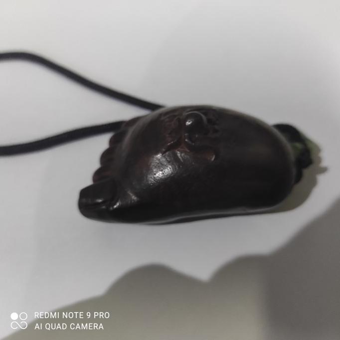 {{{{}}] Ukiran kayu gaharu buaya gantungan patung kaki budha