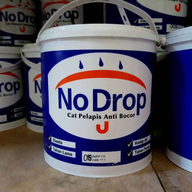 Cat No Drop 20 Kg Pelapis Tembok Dinding Anti Bocor Nodrop Waterproof Waterproofing Paint 25 Kg Indonesia