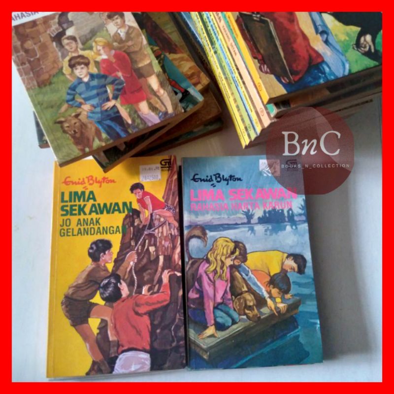 Novel Lima sekawan Enid blyton jadul set 21 judul