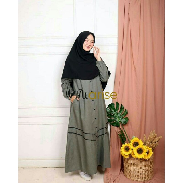 Alaris Gamis Faiqa dress Gamis busui bahan KatunSupernova