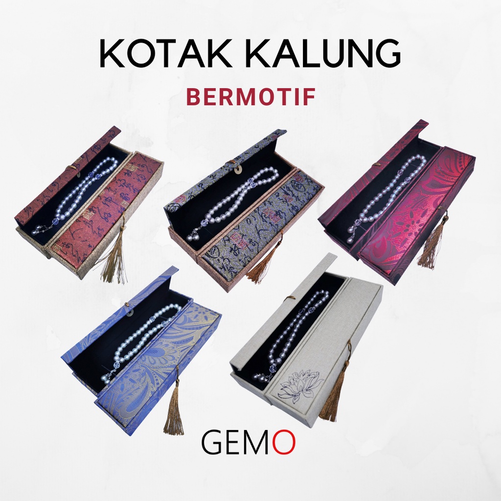 Kotak Kalung Koye Motif Tersedia Berbagai Warna Box Perhiasan Tempat Perhiasan Jewelry Murah Cocok Untuk Gift / Hadiah, Lamaran, Mahar Pernikahan, Hantaran Tunangan, Seserahan Pernikahan