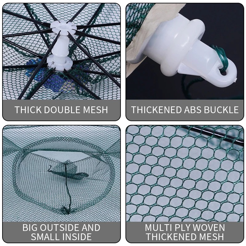 Jaring Pancing Ikan Hexagonal Jebakan Sangkar Memancing Udang Kepiting
