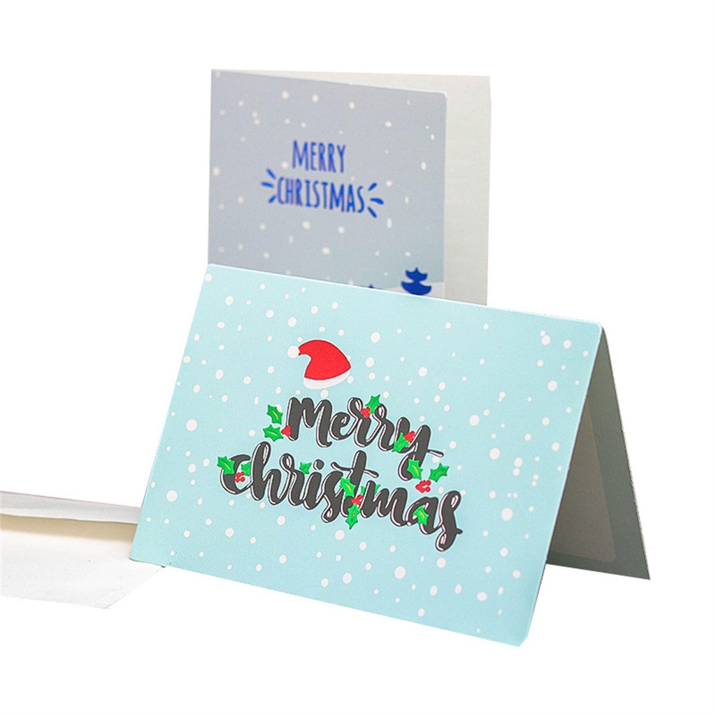 Solighter Kartu Natal Xmas Pesta Hadiah Postcards Kartun