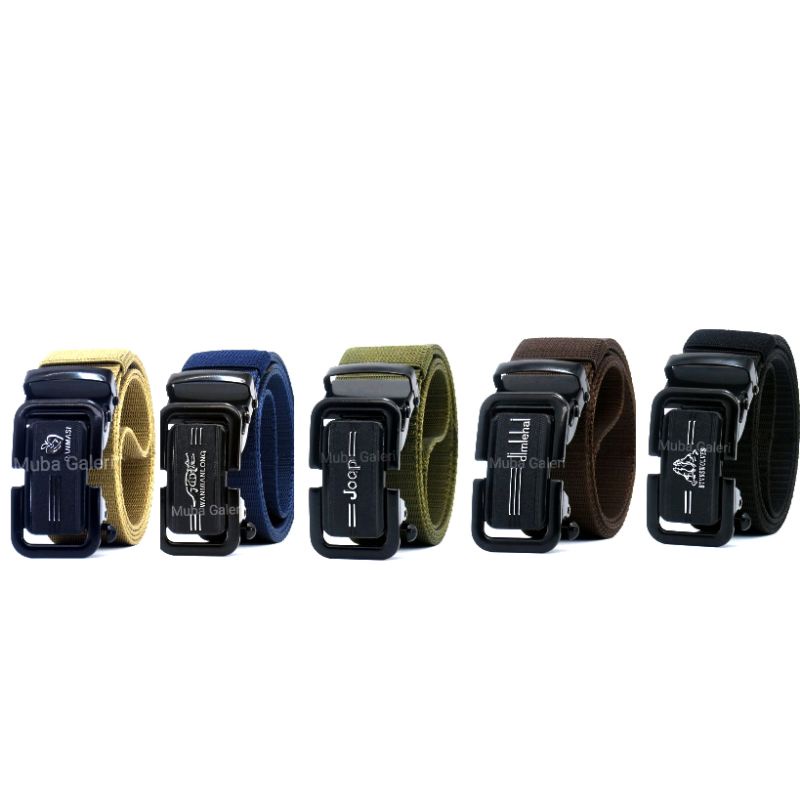 IKAT PINGGANG PRIA TACTICAL SABUK KANVAS NYLON METAL BUCKLE