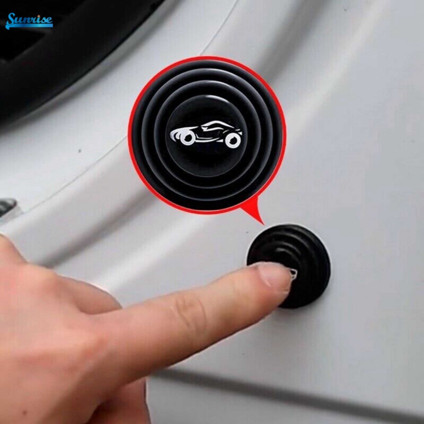 10Pcs Car Door Shock-absorbing Pads Gaskets Black Silicone Silent Pad Stickers for Auto Door Buffer Mat