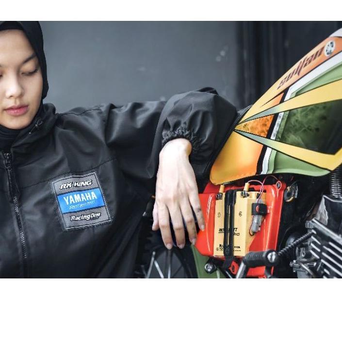 Kekinian JAKET RACING FULL PRINTING / JAKET HONDA YAMAHA GANK PARASUT CB GL MEGAPRO TIGER HEREX KING