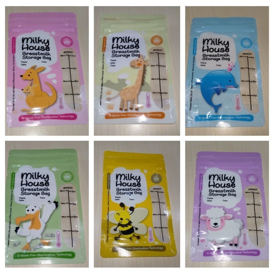 Milky House Kantong ASI 120ml 30 pcs dengan Thermal Sensor