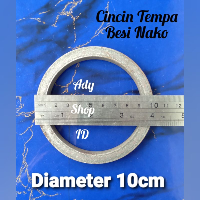ornamen pagar besi cincin besi nako diameter 10cm