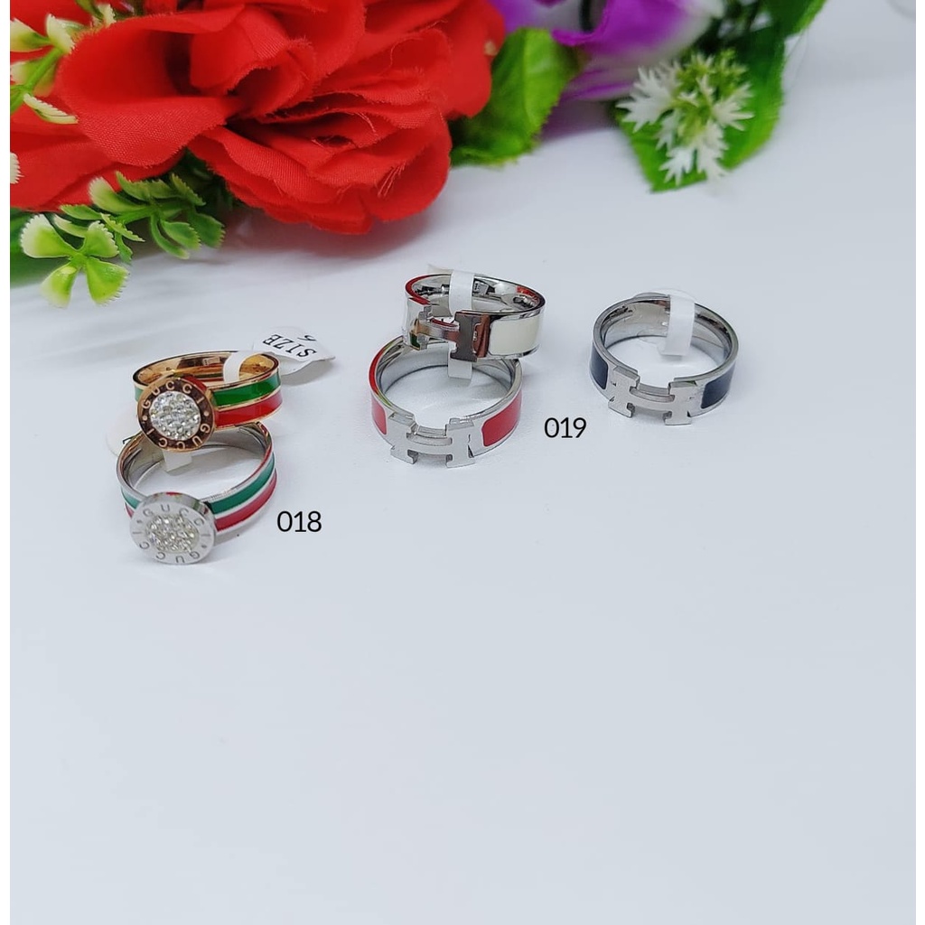 Cincin Titanium Permata 018-019 Terbaru