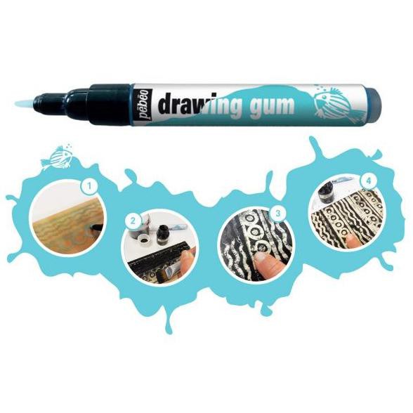 

Sale Pebeo Drawing Gum Pen 0.7mm Masking Fluid Pen