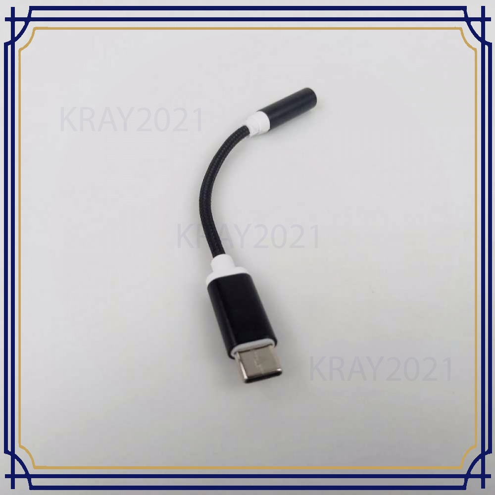 Kabel Adaptor USB Type C ke 3.5mm Audio Port Braided - CB282