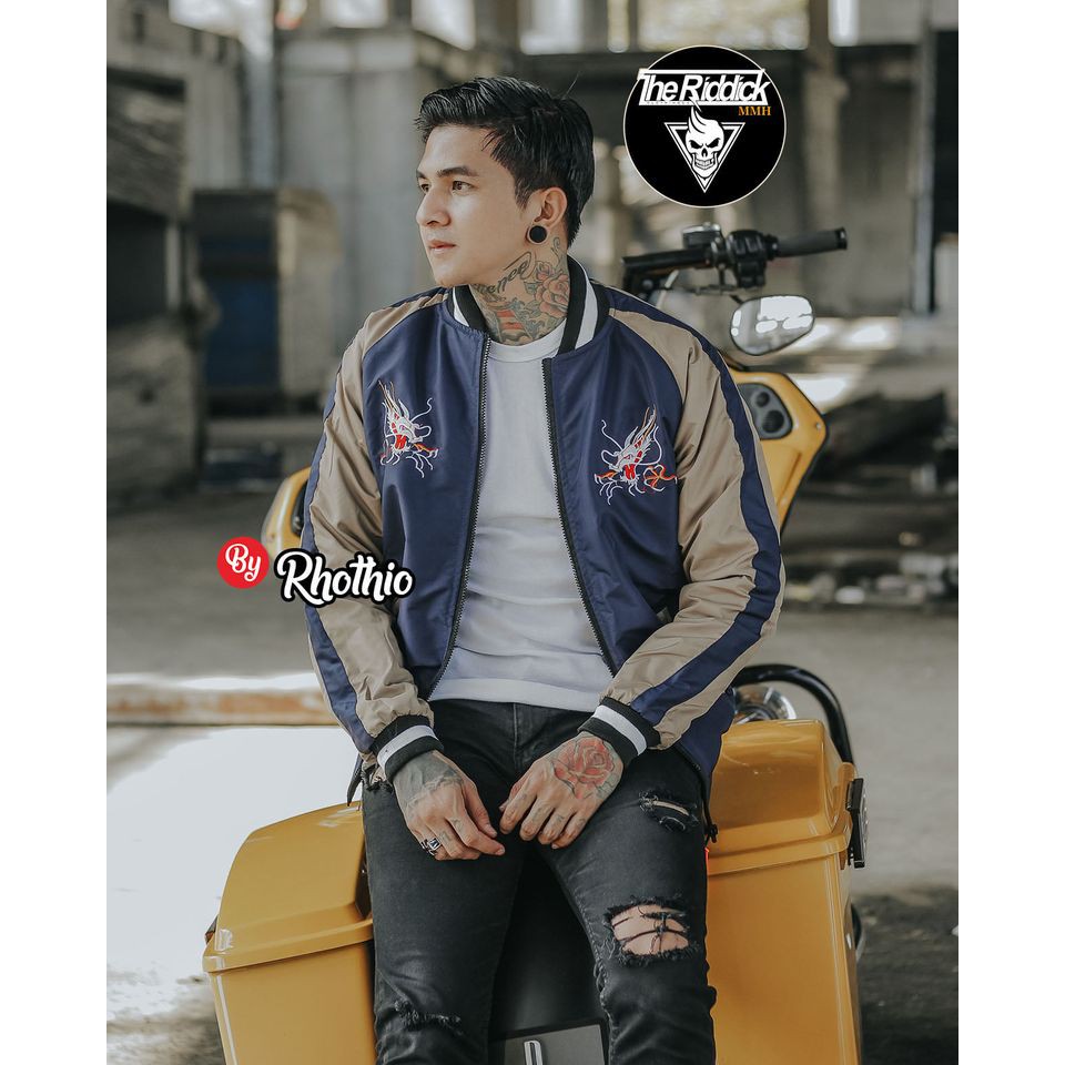 Sukajan Yakuza Bomber Japanese/Yakuza Sukajan Unisex Terbaru/Sukajan Parasut Bordir