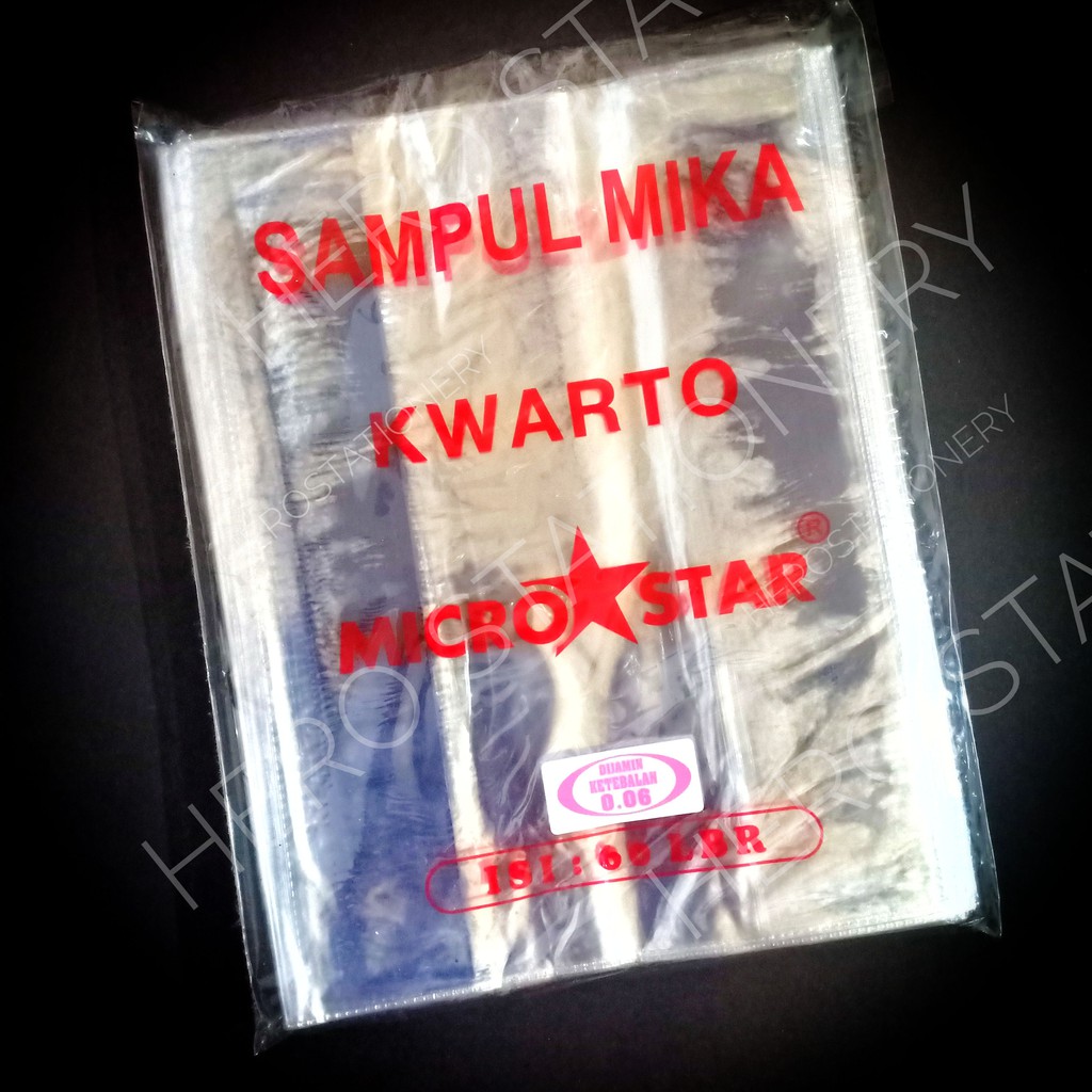 

Sampul buku kuarto kwarto mika microstar . 60 lembar RJ4