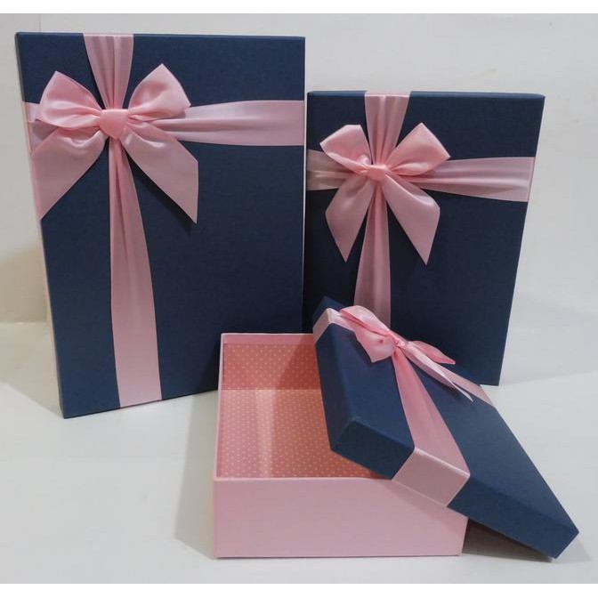 

23701-2Ab-S : Gift Box Segi Panjang Pink S