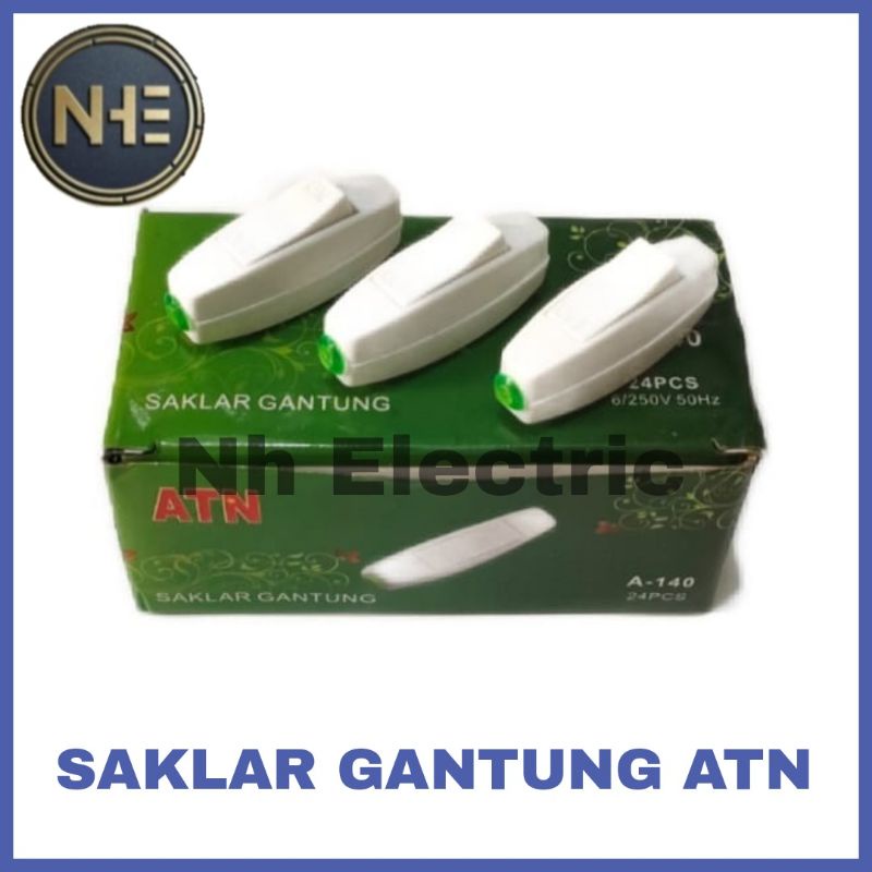 Saklar Gantung On/Off Putih Atn - Saklar Gantung Kecil Atn - Saklar Gantung Putih Atn A-140