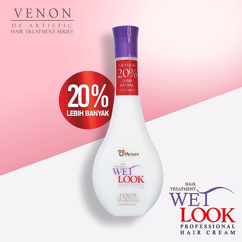 Cream Rambut Venon Wet Look 240 ML